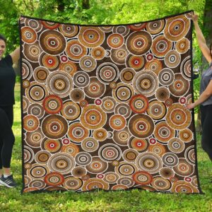Australia  Aboriginal 1St Premium Quilt A7  Quilt